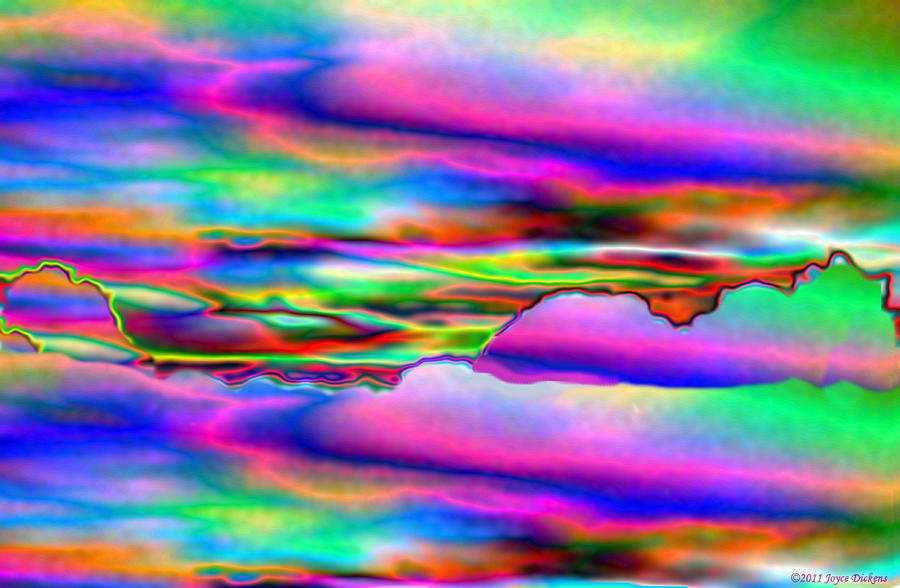 September Sunrise abstract Digital Art by Joyce Dickens