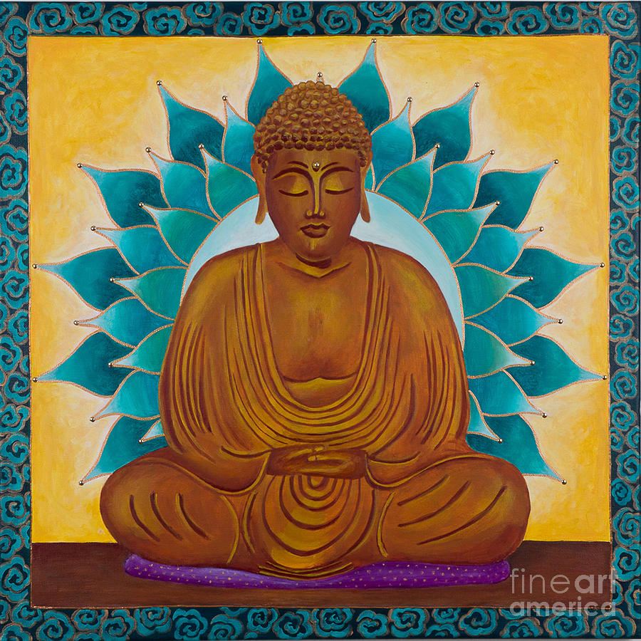 Buddha Painting - Serene Buddha by Charlotte Backman