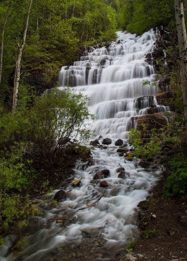 Serene Waterfall Photograph by Brad Boserup - Fine Art America