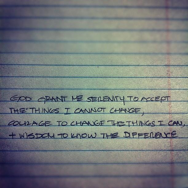 Instagram Photograph - Serenity #serenity #prayer #wisdom by Ariana Hernandez