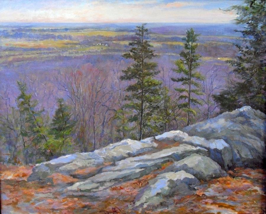 Serenity Sugarloaf Mountain Painting by Jeanean Martin