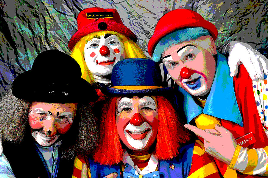 Clowns Photograph - Seriously Now by Mike Martin