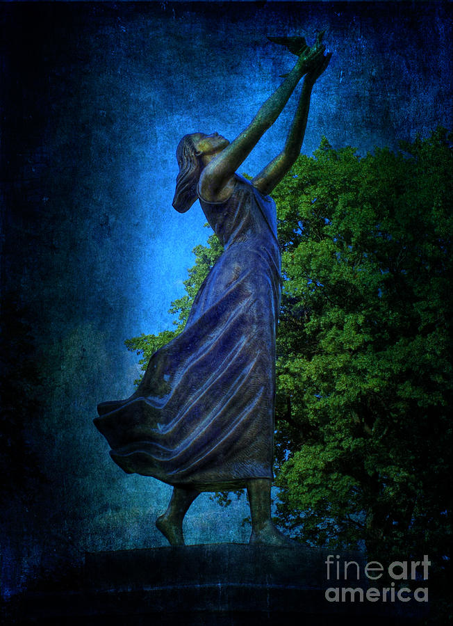 Architecture Photograph - Setting Free My Little Angel in blue by Lee Dos Santos
