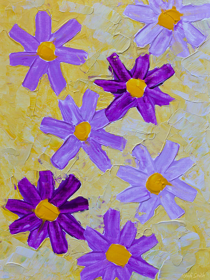 Seven Flowers Painting by Heidi Smith