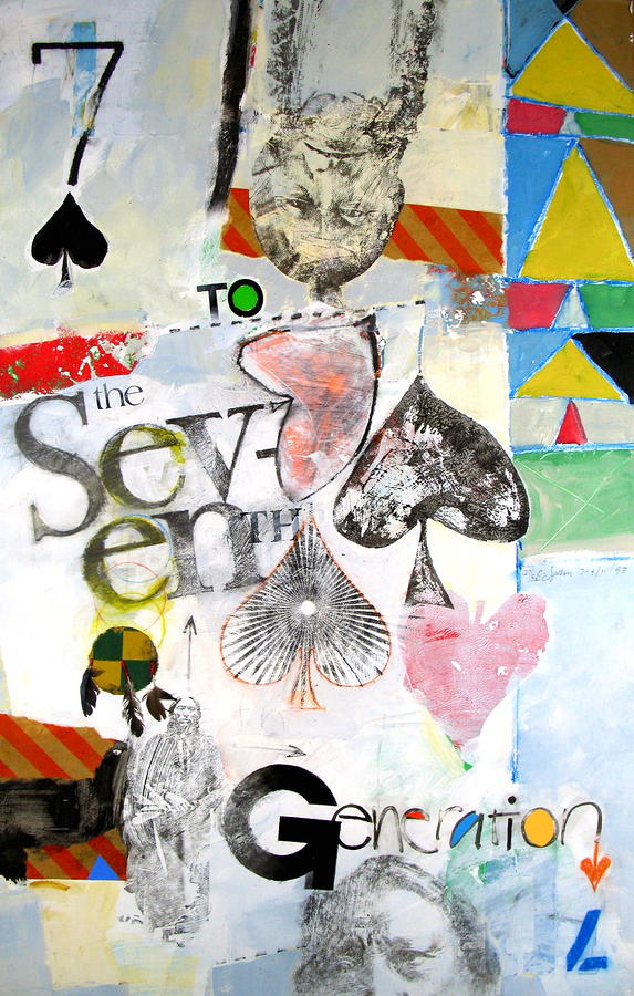 Seven of Spades 27-52 Painting by Cliff Spohn