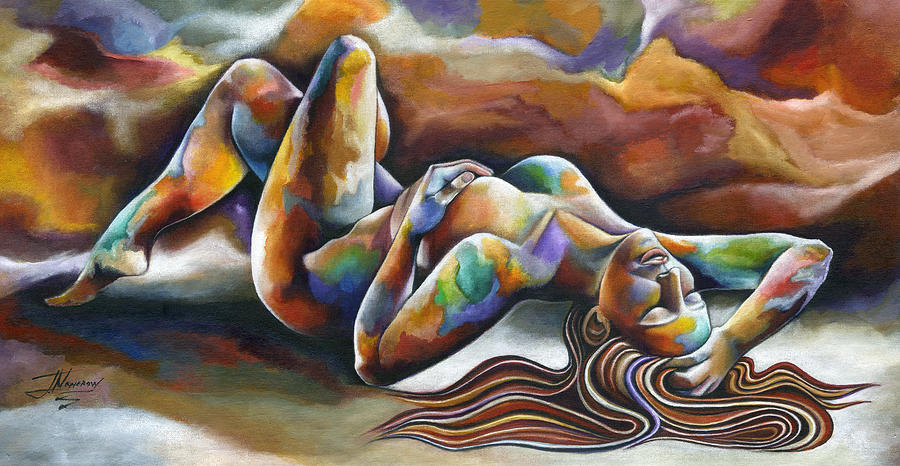 Figure Painting - Seventh Heaven by Jorge Namerow.