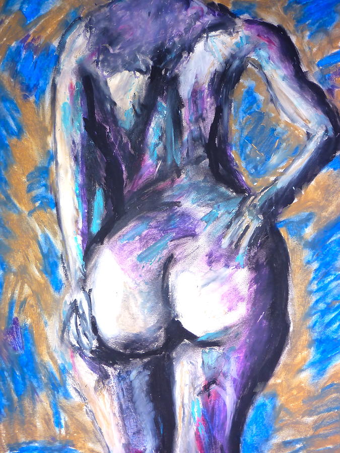 Abstract Nude Pastel - Sexual Energy by Amy Clarke
