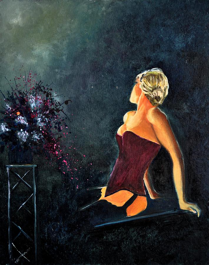 Erotic Painting - Sexy Girl by Pol Ledent
