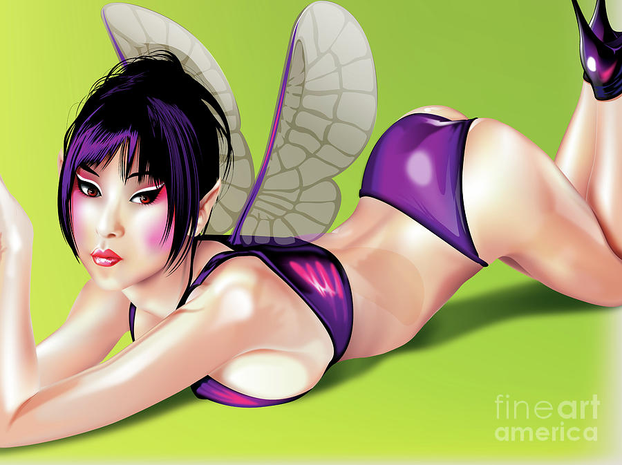 Sexy little fairy Digital Art by Brian Gibbs