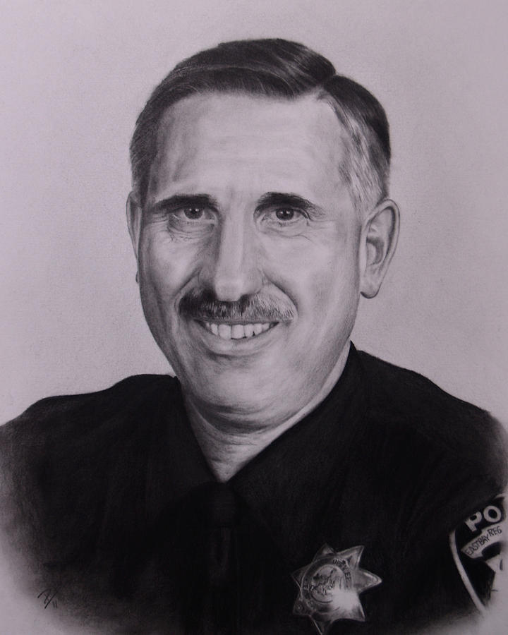 Portrait Drawing - Sgt. Weaver by Patrick Entenmann