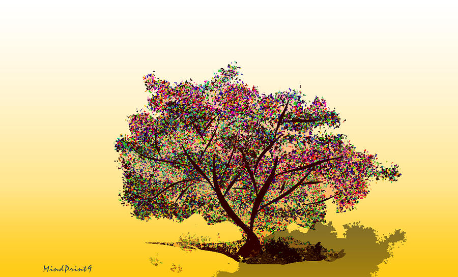 Shade Tree Digital Art by Asok Mukhopadhyay