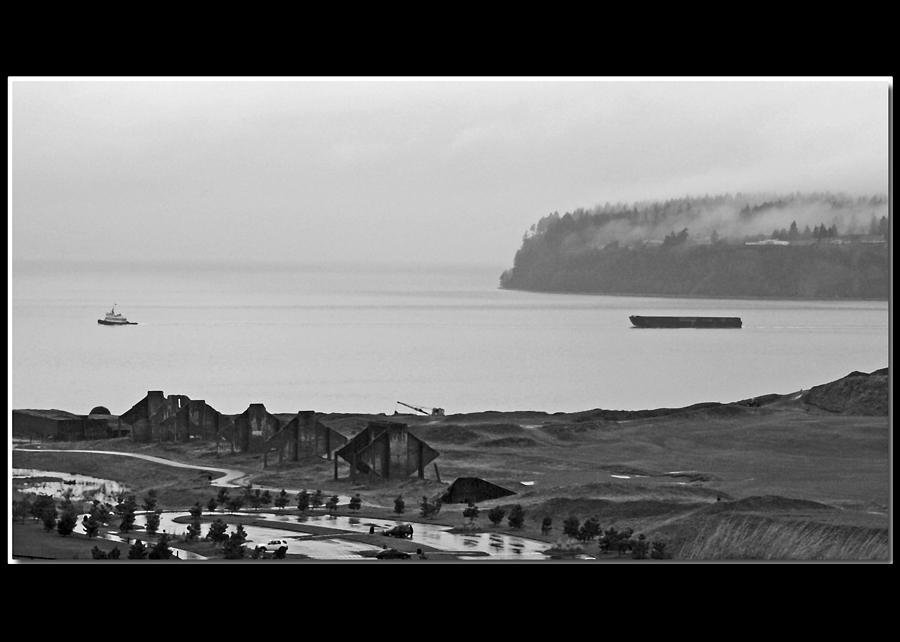 Shades of Gray - Chambers Bay Golf Course Photograph by Chris Anderson