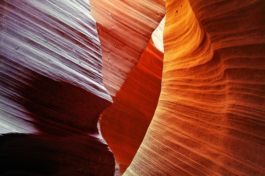 Antelope Canyon Photograph - Shades of red - Antelope Canyon AZ by Alexandra Till