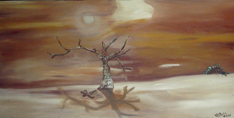 Desert Painting - Shadow Desert by Krzysztof Jerzy Ryba