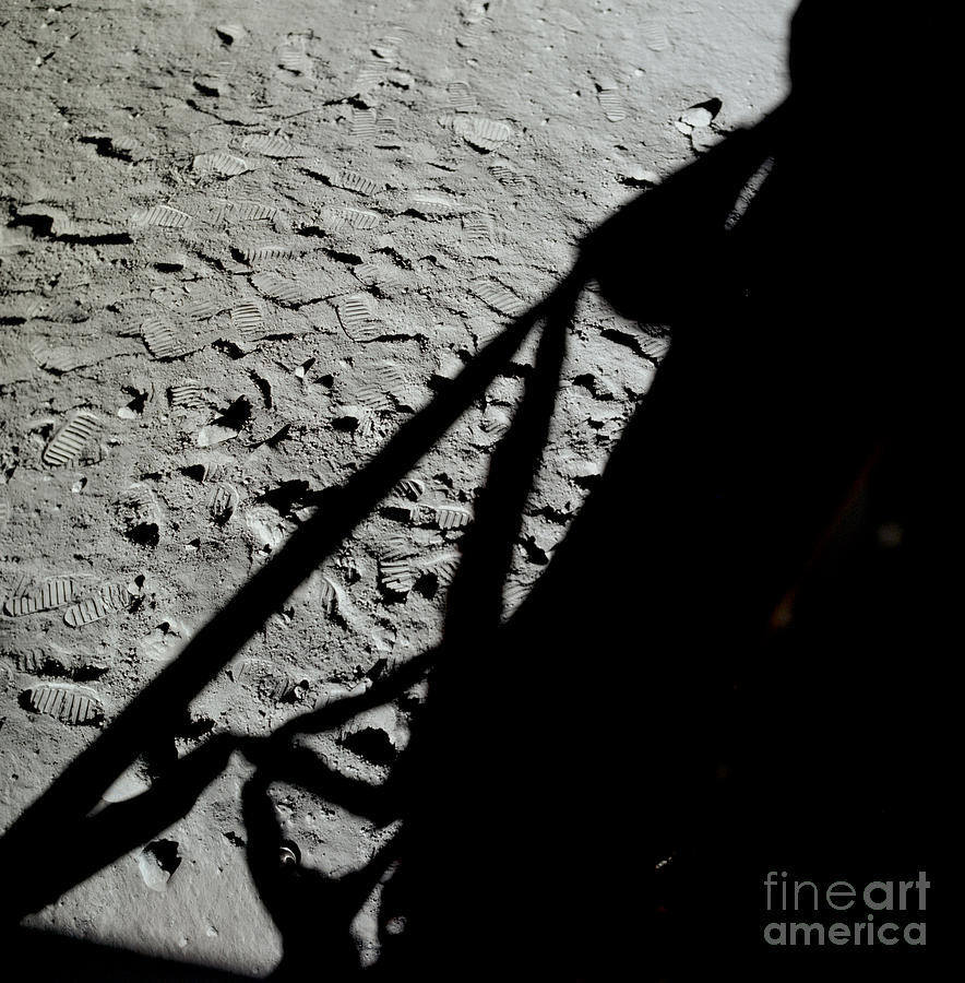 Shadow Of Lunar Module Photograph by Nasa