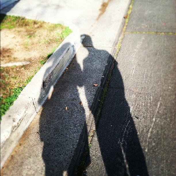 Shadows Photograph - Shadow People. #shadows #couple #love by Allison Faulkner