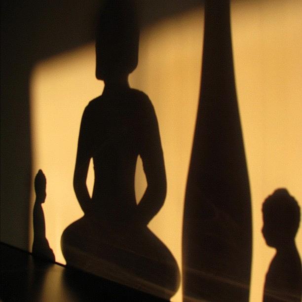 Buddha Photograph - #shadow #shadows #buddha #light by Robin Boer