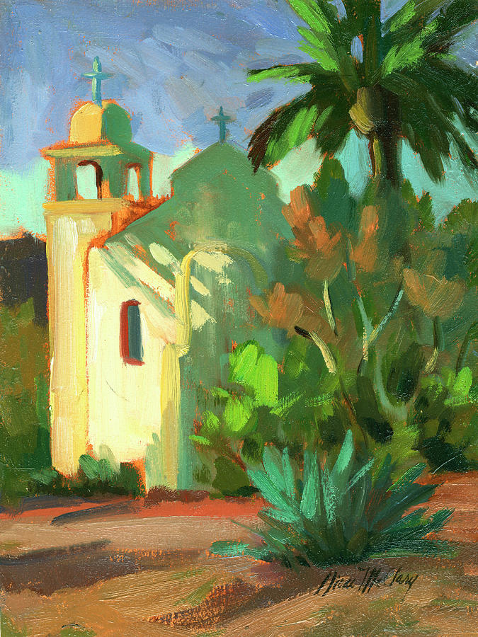 Shadows Painting - Shadows At St. Richards by Diane McClary Shadows Painting - Shadows At St. Richards by Diane McClary