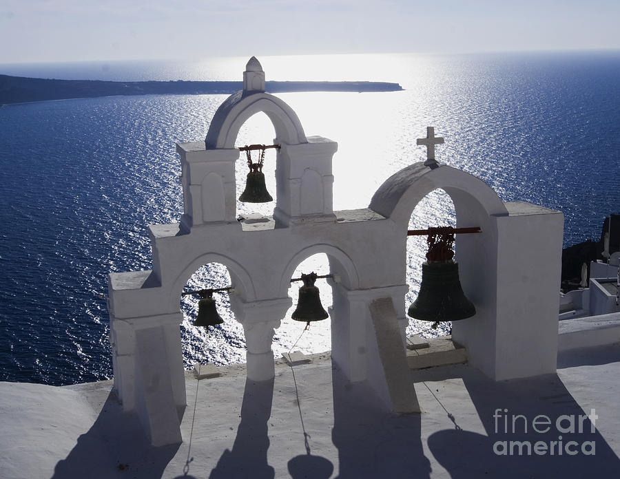 Santorini Photograph - Shadows of Santorini by Leslie Leda