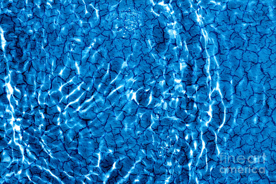 Blue Photograph - Shallow End by Stephen Mitchell Blue Photograph - Shallow End by Stephen Mitchell