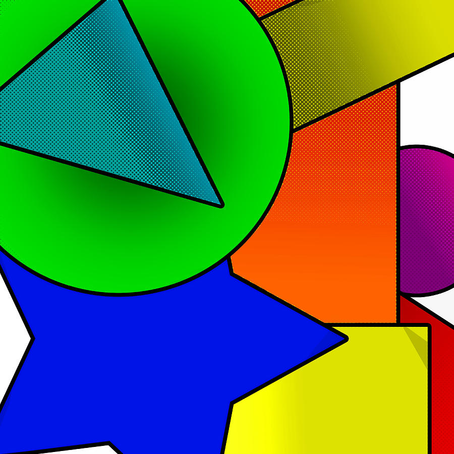 Shapes Digital Art by Ricky Barnard