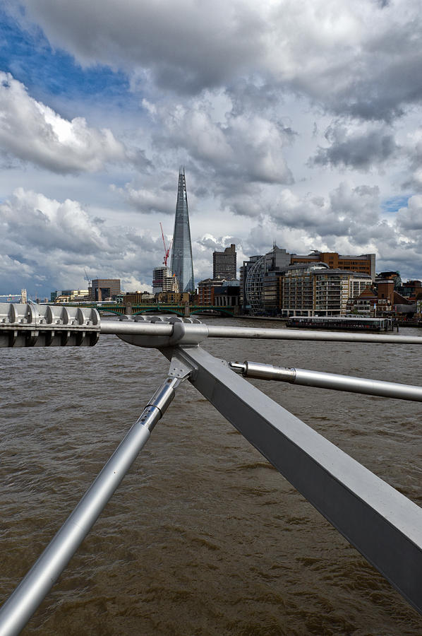 London Photograph - Shard from Millennium Bridge by Gary Eason