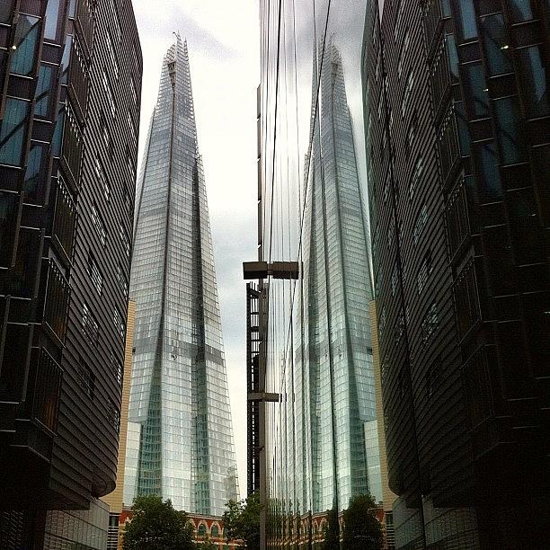 Landmark Photograph - #shard #mirrored#reflection by Ritchie Brown
