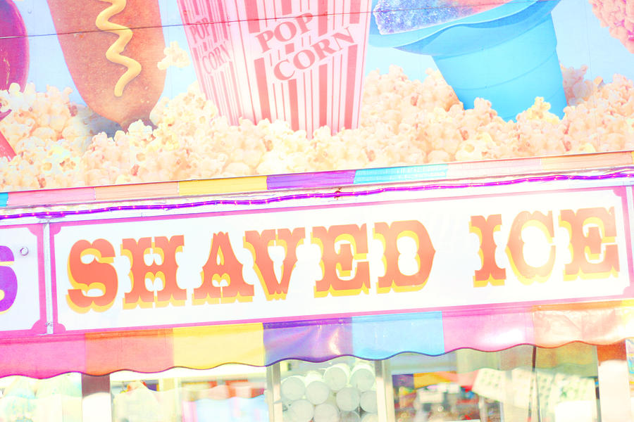 Food Sign Photograph - Shaved Ice by Amy Tyler