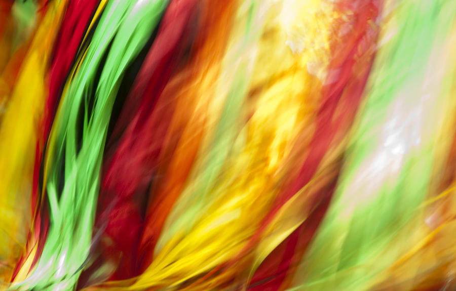 Shawl Dance Abstract Photograph by Steven Natanson