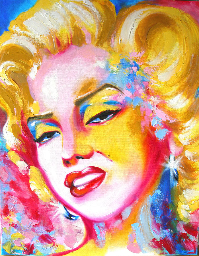 Marilyn Monroe Painting - She Read Doestoyevsky by Susi Franco