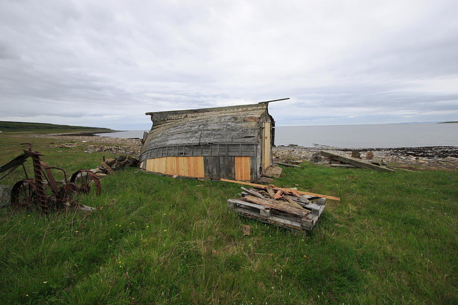 Shed at the Barents sea Photograph by Ulrich Kunst And Bettina Scheidulin