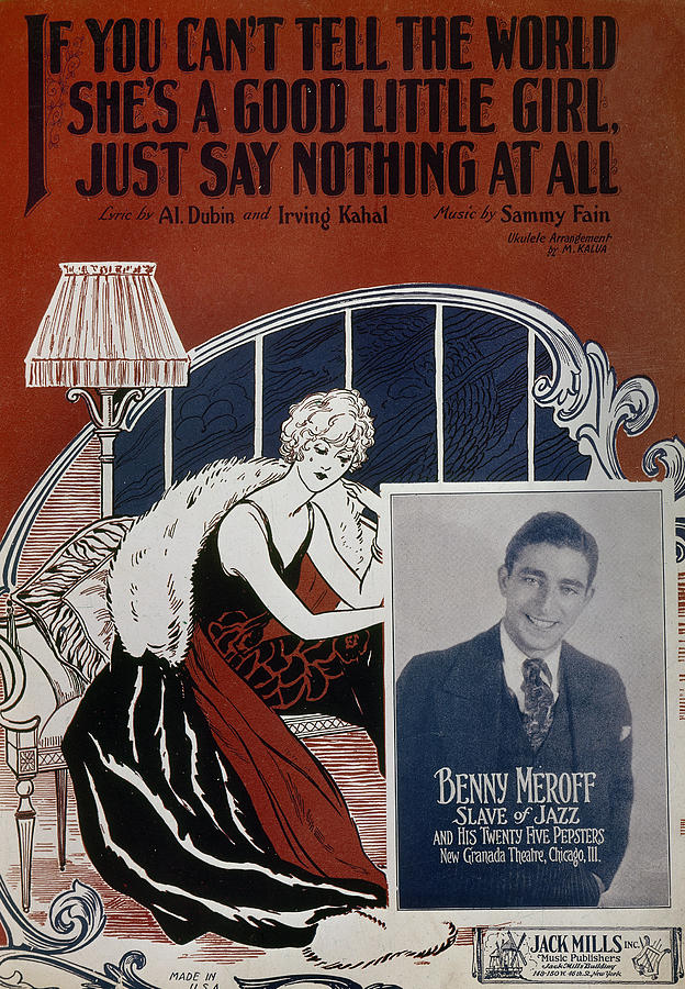Sheet Music Cover, 1926 Photograph by Granger