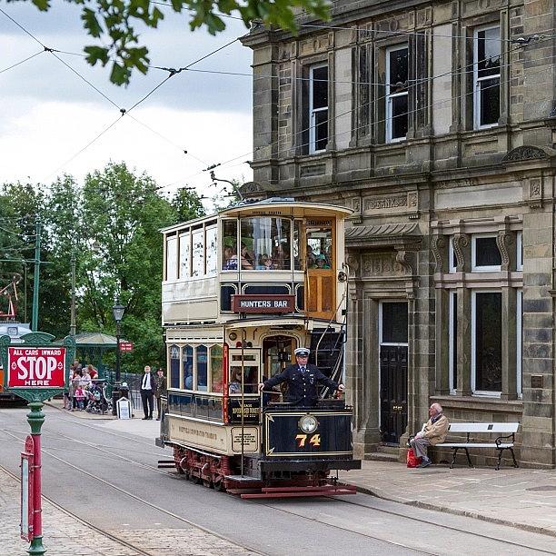 Trolley Photograph - Sheffield Tram No 74 At Crich Tramway by Dave Lee
