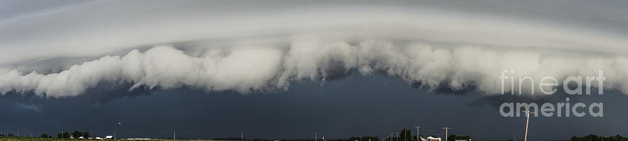 Shelf Cloud Panorama Photograph by Paul Brooks