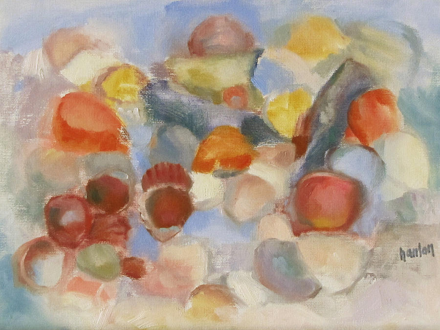 Dog Painting - Shell Impresion II by Susan Hanlon Dog Painting - Shell Impresion II by Susan Hanlon