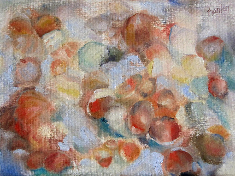 Dog Painting - Shell Impression I by Susan Hanlon Dog Painting - Shell Impression I by Susan Hanlon