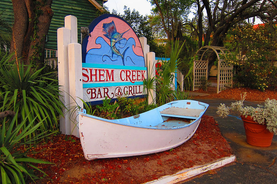 Shem Creek Bar and Grill Photograph by Pat Exum