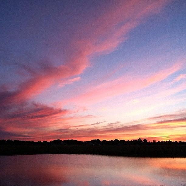 Sunset Photograph - Sherbet Skies - 13 June by Lisa Worrell