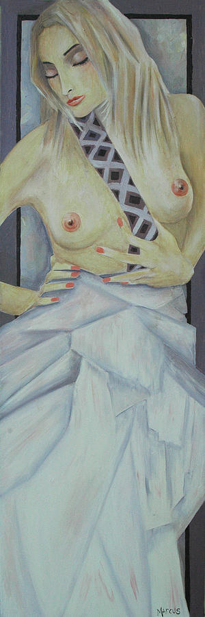 Female Painting - Shikira by Leslie Marcus Female Painting - Shikira by Leslie Marcus