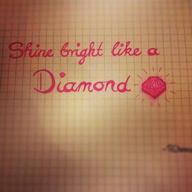 Rihanna Photograph - #shinebrightlikeadiamond #shine #bright by Alexandra Gerakin