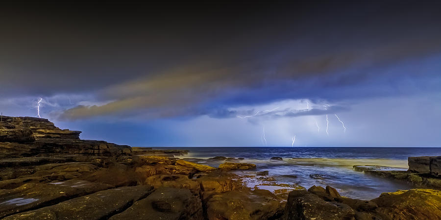 Bolt Photograph - Shining Strom by Mark Lucey
