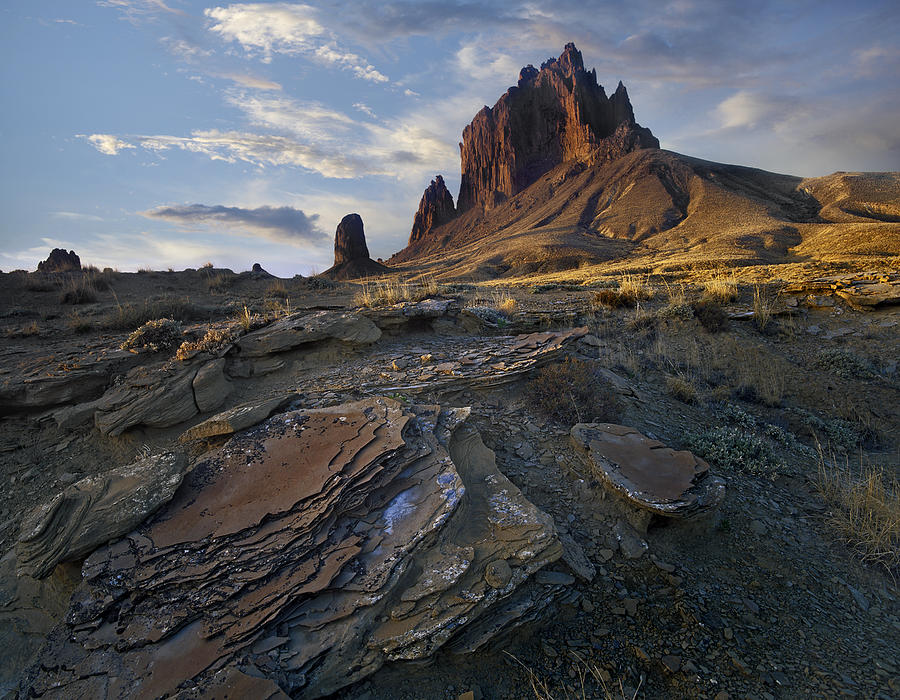 Shiprock The Basalt Core Of An Extinct Photograph by Tim Fitzharris