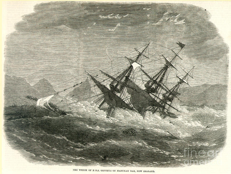 Shipwreck, 1863 Photograph by Granger
