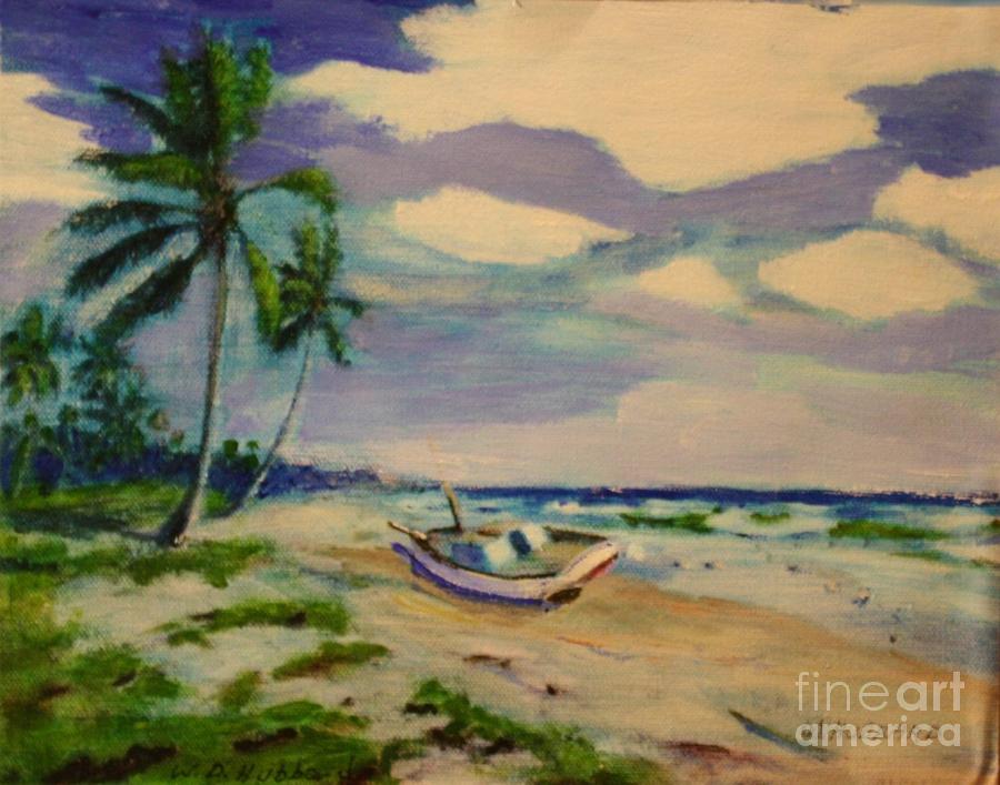 Beach Painting - Shipwreck by Bill Hubbard