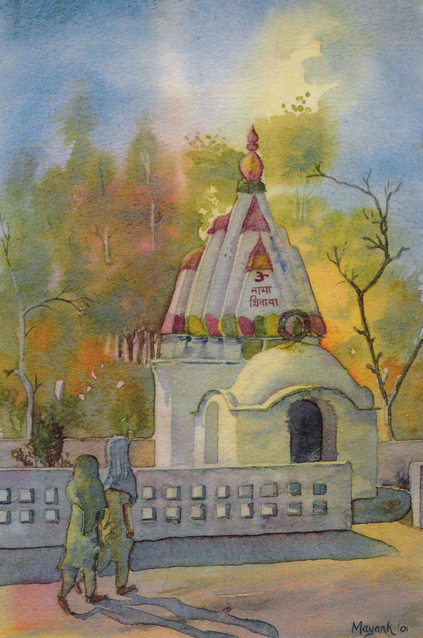 Shiv Devotees Painting by Mayank M M Reid