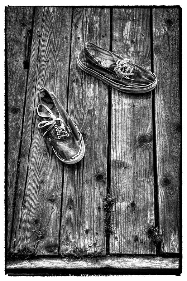 Shoes on the Dock II Photograph by David Patterson
