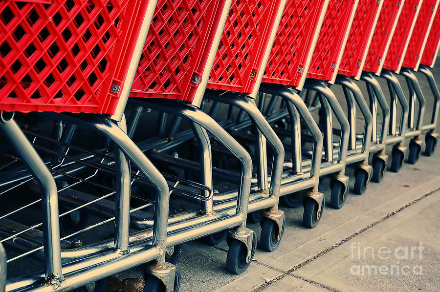 Shopping Carts Photograph by HD Connelly