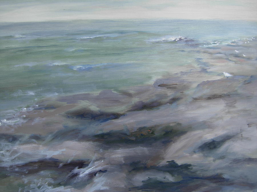 Shoreline Painting by Holly Stone