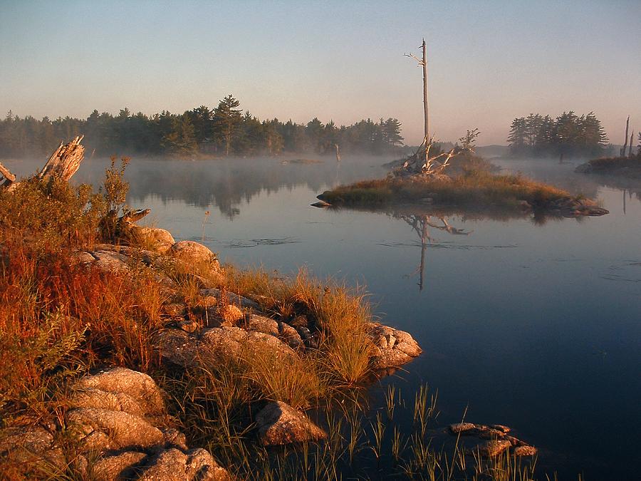 SHORELINES Black  River Lake Photograph by William OBrien