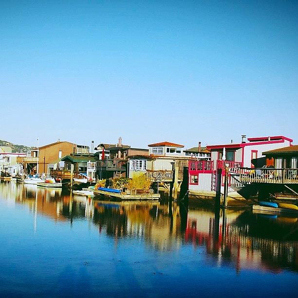 San Francisco Photograph - Shot These Boathouses At Issaquah by Karen Winokan